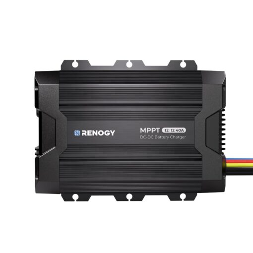 Renogy 12V 40A DC to DC Battery Charger with Solar Input MPPT, Compatible with LiFePO4, Gel, Flooded, and Sealed Lead Acid Batteries, Two Charging Options for RV, Car, Camping, Marine