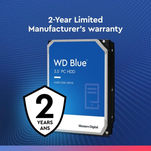 Western Digital 6TB WD Blue PC Internal Hard Drive - 5400 RPM Class, SATA 6 Gb/s, , 64 MB Cache, 3.5" - WD60EZRZ - Image 4