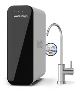 Waterdrop TSU 0.01μm Ultra-Filtration Under Sink Water Filter System, 3-Stage Tankless Undersink Water Filtration with Faucet, Smart Panel, No Waste Water, No Electricity Required, Does not Lower TDS