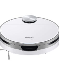 SAMSUNG Jet Bot Robot Cordless Vacuum Cleaner w/ Intelligent Power Control, Precise Navigation, Multi Surface Cleaning for Hardwood Floors, Carpets, Rugs, Anti Hair, VR30T80313W/AA, White