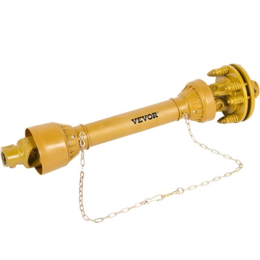 VEVOR PTO Shaft, 1-3/8" PTO Drive Shaft, 6 Spline Both Ends PTO Driveline Shaft, Series 4 Tractor PTO Shaft, 31.5"-41" Brush Hog PTO Shaft, Yellow PTO Shaft w/Slip Clutch for Bush Hog/Finish Mower - Image 3