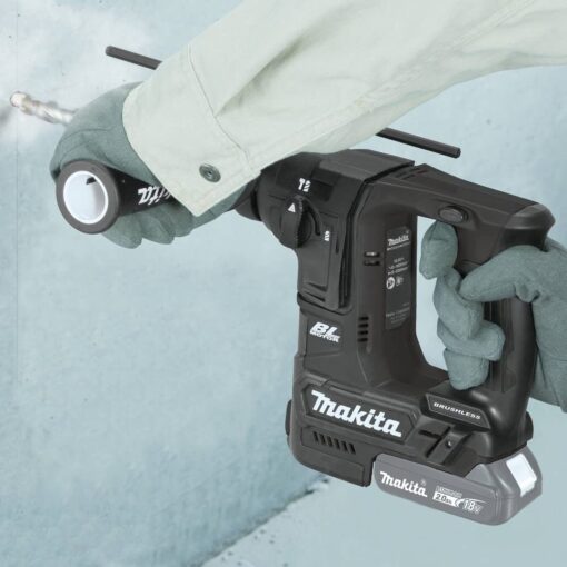 Makita XRH06ZB 18V LXT Lithium-Ion Sub-Compact Brushless Cordless 11/16" Rotary Hammer, Accepts Sds-Plus Bits, Tool Only - Image 2