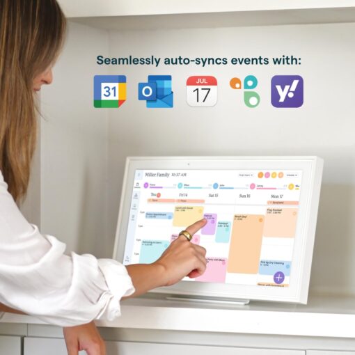 Skylight Calendar: 15-inch Digital Calendar & Chore Chart, Smart Touchscreen Interactive Display for Family Schedules – Wall Mount Included, Great for Organizing Your 2025 Calendar, Wall Planner - Image 9