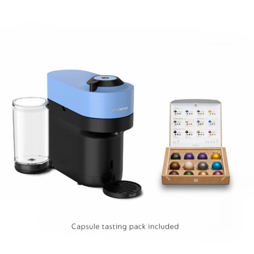 Nespresso Vertuo Pop+ Coffee and Espresso Machine by De'Longhi with Aeroccino Milk Frother, Pacific Blue - Image 5