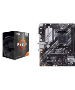 AMD Ryzen 7 5700G 8-Core, 16-Thread Unlocked Desktop Processor with Radeon Graphics ASUS Prime B550M-A WiFi II AMD AM4 (3rd Gen Ryzen™) Micro ATX Motherboard