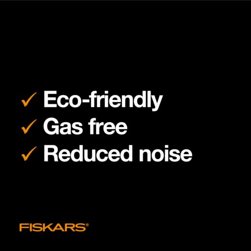 Fiskars Push Mower - 18" Cut Width Manual Reel Mower with No Motor - Grass Cutter with Steel Blades that Stay Sharp - Eco-Friendly Lawn Care - Image 2