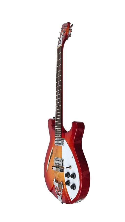 IYV 6 String IYV-IRK-300 Semi Hollow Electric Guitar 3T Sunburst, Right, (IRK-300) - Image 5
