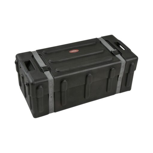 SKB 1SKB-DH3315W Durable Plastic Mid Sized Drum Hardware Case with Convenient Pull Out Handle, Heavy Duty Nylon Web Strap, and Built In Roller Wheels - Image 4