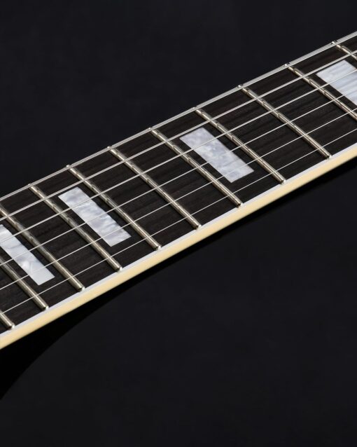 WestCreek Revenge Solid Body Electric Guitar, Heavy Metal Guitar, Right Handed, Heavy Metal Pickups, Rounded End Jumbo Frets, Bone nut, Rosewood Fretboard, Mahogany Body (White)… - Image 2