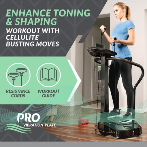 Bluefin Fitness Vibration Plate | Pro Model | Upgraded Design with Silent Motors | Comes with Built in Speakers - Image 4