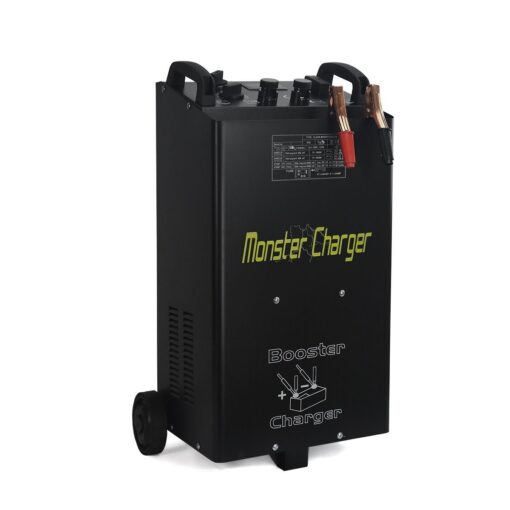 Stark 55 Amp 12/24 Voltages Wheeled Battery Fast Charger Truck Charger Automatic Engine Starter Battery Clamps with Handle