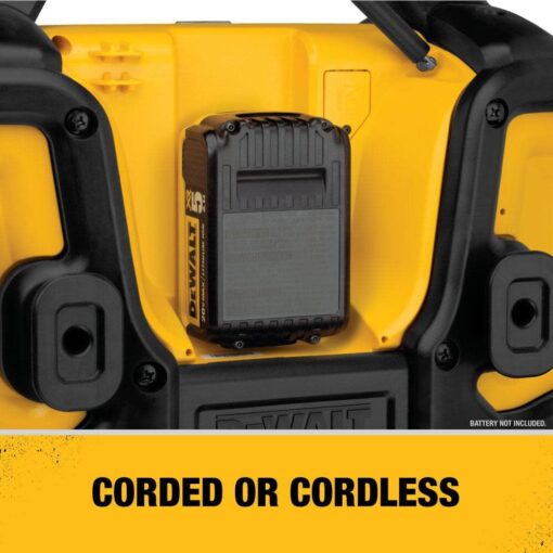 DEWALT 20V MAX Bluetooth Radio, 100 ft Range, Portable for Jobsites (DCR025) - Image 8