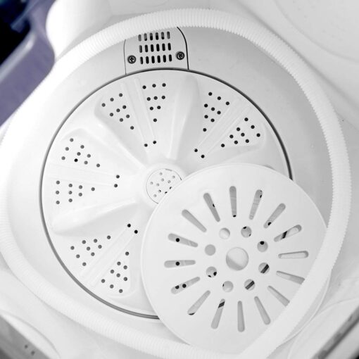Giantex EP20313 Portable, 20lbs Capacity Combo, 12lbs Washer and 8lbs Spinner, Compact for Apartment RV, Gray & White Washing Machine - Image 3