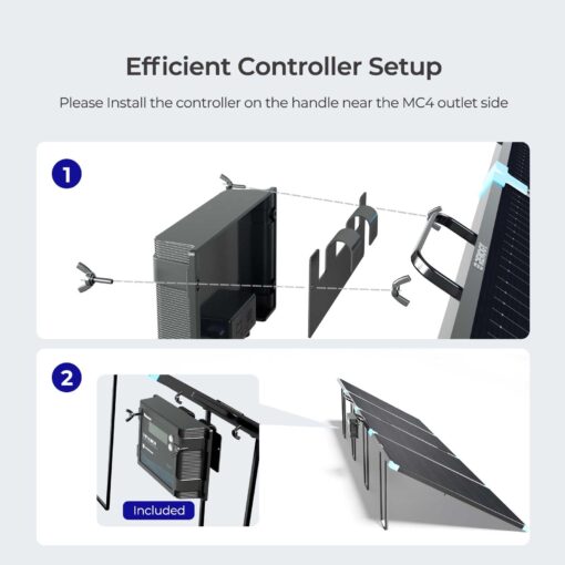 Renogy 220W Lightweight Portable Solar Suitcase with Waterproof 20A Charger Controller, Solar Charger for Power Station RV Camping Off Grid - Image 3