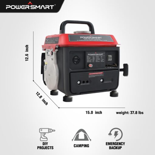 PowerSmart 1200-Watt Portable Generator with Super Quiet, Ultralight for Camping, PS50 - Image 6