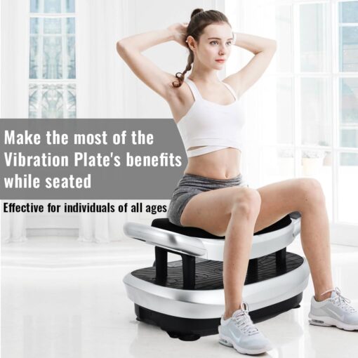 EILISON FITABS 3D Vibration Plate Exercise Machine - Ocsillation, Pulsation + 3D Motion Vibration Platform | Whole Body Viberation Machine for Lymphatic Drainage, Weight Loss, Recovery (Fitabs Silver) - Image 7