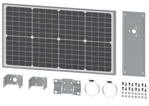 Ghost Controls 30 Watt Monocrystalline Solar Panel Kit for Automatic Gate Opener Systems Model AX30 - Image 5