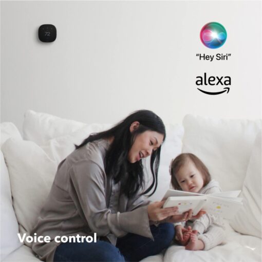 ecobee Smart Thermostat Premium with Smart Sensor and Air Quality Monitor - Programmable Wifi Thermostat - Works with Siri, Alexa, Google Assistant - Image 11