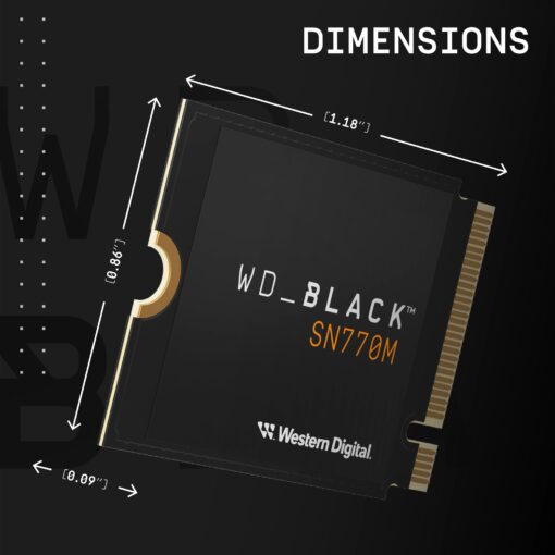 WD_BLACK 2TB SN770M M.2 2230 NVMe SSD for Handheld Gaming Devices, Speeds up to 5,150MB/s, TLC 3D NAND, Great for Steam Deck and Microsoft Surface - WDBDNH0020BBK-WRSN - Image 7