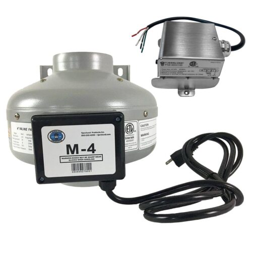 Tjernlund M-4DBT Automatic Dryer Duct Booster Exhaust Fan for Clothes Dryers - Image 4