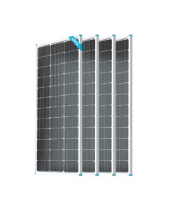 Renogy 400 Watt Solar Panels High-Efficiency 4PCS 100W 12V Monocrystalline Solar Panel PV Module Power Charger for RV Marine Rooftop Farm Battery and Other Off-Grid Applications