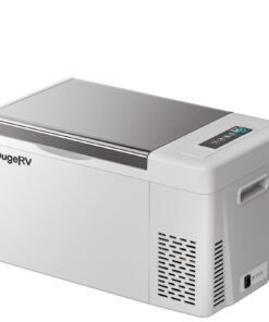 BougeRV 12 Volt Refrigerator With 23 Quart Cover, 12V Car Fridge 23 Quart Portable Freezer Compressor Cooler Compressor Freezer, 12/24V DC 110~240V AC, -7℉~50℉ for Truck RV SUV
