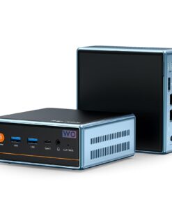 PELADN WO4 Mini PC, 16GB DDR5 4800MHz, 512GB NVME SSD | AMD Ryzen 9 6900HX (8C/16T up to 4.9Ghz), Desktop Computer, Triple Output/WiFi6/BT5.2/DP1.4/HDMI2.0/USB4.0