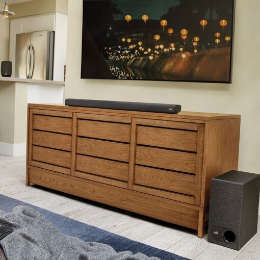 Polk Audio Signa S3 Sound Bar for TV & Wireless Subwoofer with Built-in Chromecast & Google Assistant, Low-Profile Design, Works with 8K, 4K & HD TVs, Bluetooth and Wireless Streaming - Image 6