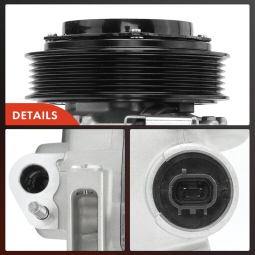 A-Premium Air Conditioner AC Compressor with Clutch Compatible with Ram 1500 3.6L 2014-2018, 1500 Classic 3.6L 2019-2022 - Image 3
