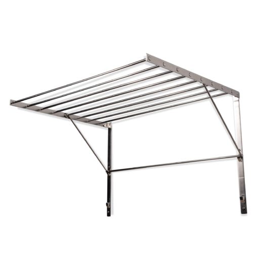 brightmaison Wall Mount Clothes Drying Rack & Laundry Room Organizer, 6.5 Yards Drying Capacity Stainless Steel Silver Set of 2 Laundry Rack - Image 7