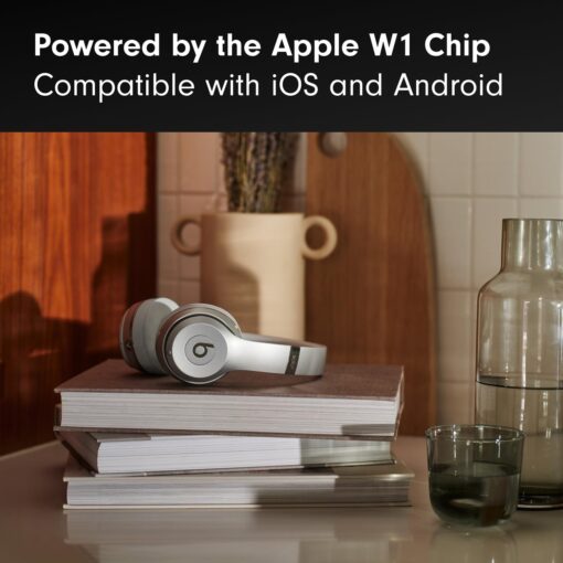 Beats Solo3 - Wireless Bluetooth On-Ear Headphones, Apple & Android Compatible, Up to 40H of Battery Life - Silver (Latest Model) - Image 6