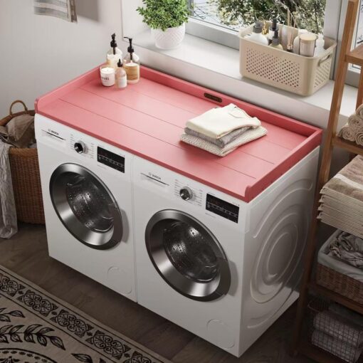 ClimbHope Washer Dryer Countertop HDPE No Installation - Washer and Dryer Topper Covers for The Top Laundry Room Organization and Storage Waterproof - Image 2