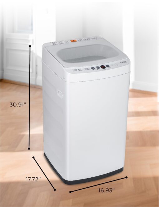 Commercial Care 0.9 Cu. Ft. Portable Washing Machine, Compact Washing Machine with 6 Wash Cycles, Portable Clothes Washer Featuring 3 Water Levels - Image 2