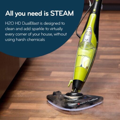 H2O HD DUALBLAST Steam Mop and Handheld Steam Cleaner For Floor Cleaning, Hardwood Floors, Grout Cleaner, Upholstery Cleaner, Tiles and Carpets - Image 4