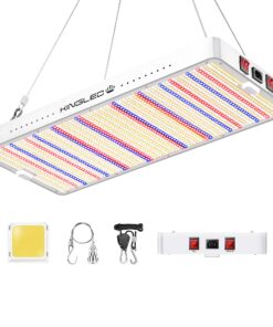 2025 KP4000 LED Grow Lights with Yield LEDs 5x5ft Coverage Full Spectrum Grow Lights for Indoor Hydroponic Plants Greenhouse Growing Lamps Veg Bloom Daul Mode