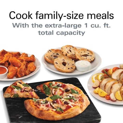 Hamilton Beach Professional Sure-Crisp Digital Toaster Oven Air Fryer Combo, 1500W, Fits 12” Pizza 6 Slice Capacity, Temperature Probe, Stainless Steel (31243) - Image 5