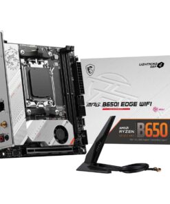 MSI MPG B650I Edge WiFi Gaming Motherboard (AMD Ryzen 9000/8000/7000 Series Processors, AM5, DDR5, PCIe 4.0, M.2, SATA 6Gb/s, USB 3.2 Gen 2, HDMI, Wi-Fi 6E, Bluetooth 5.3, 2.5Gbps LAN, Mini-ITX)