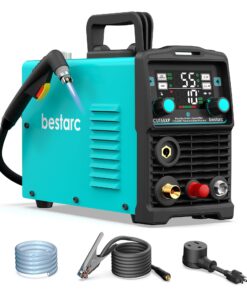 bestarc 55Amps Plasma Cutter, Blow Back Pilot Arc With [Air Sensor Technology], 110V/220V Dual Voltage Non-HF Plasma Cutting Machine, Digital Screen Display (CUT55XP 110V/220V)