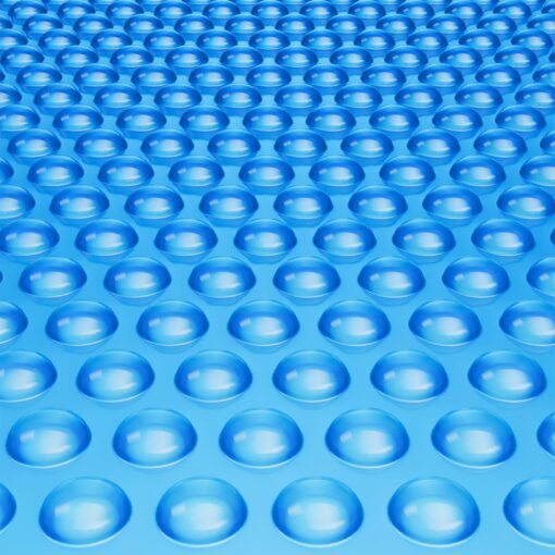 VEVOR Solar Pool Cover, 32 x 16 ft Rectangle Solar Cover 12 mil for Pools, Inground Above Ground Swimming Pool Solar Blanket with Bubble, Heat Retaining Solar Covers Blue
