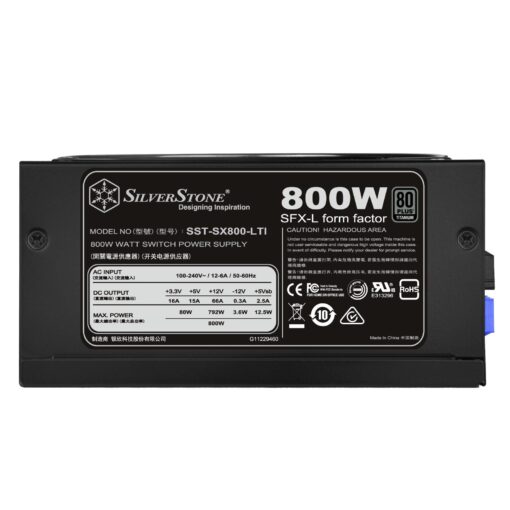 Silverstone SX800-LTI V1.2, 80 Plus Titanium 800W Fully Modular SFX-L Power Supply, SST-SX800-LTI-X - Image 7