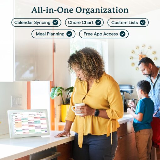 Skylight Calendar: 15-inch Digital Calendar & Chore Chart, Smart Touchscreen Interactive Display for Family Schedules – Wall Mount Included, Great for Organizing Your 2025 Calendar, Wall Planner - Image 8