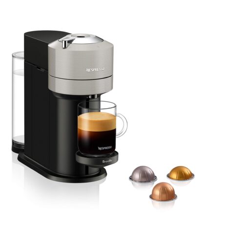 Nespresso Vertuo Next Coffee and Espresso Maker by Breville, with Aeroccino Milk Frother, Light Grey - Image 9