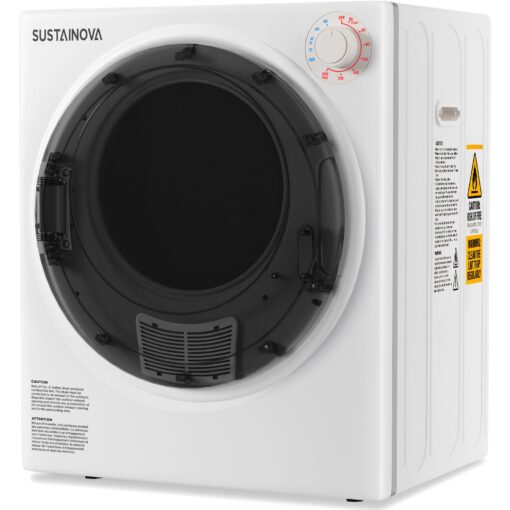 Elevon Portable Clothes Dryer 800W, Compact Dryer for laundry with 5 Drying Modes, 1.95 Cu.ft Front Load Dryer Machine, Stainless Steel Tub for Small Space, Apartments, RVs, Overheat Protection, White