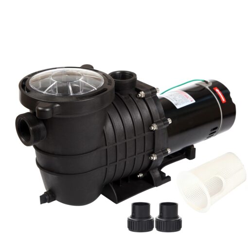 TOPWAY 2HP 110V/230V Dual Voltage Swimming Pool Pump 114GPM Filter Garden lnground and Above Ground Pools Water Pump