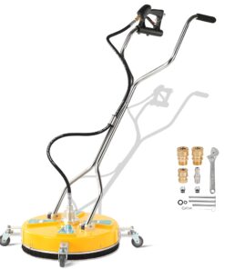 RIDGE WASHER 20'' Pressure Washer Surface Cleaner, Surface Cleaner Dual Handle, Power Washer Surface Cleaner with 4 Wheels for Cleaning Driveways, Sidewalks, Patios, Decks, 4500 PSI
