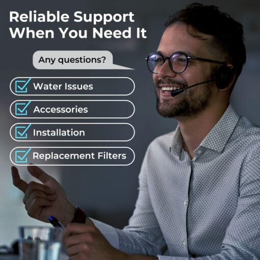 iSpring RO5004F Reverse Osmosis Water Filter with UV, 500 GPD RO System Under Sink, 2:1 Pure to Drain, Tankless RO Water Filtration System with Boost Pump, Filter Life Monitor, Reduces PFAS, TDS, Lead - Image 4
