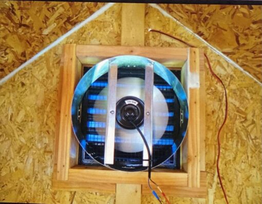 Amtrak Solar Powerful 100-Watt Galvanized Steel Solar Attic Fan Cools, Ventilates Exhaust Your House, Garage or RV and Protects Against Moisture Build-up (Angle Brackets) - Image 5