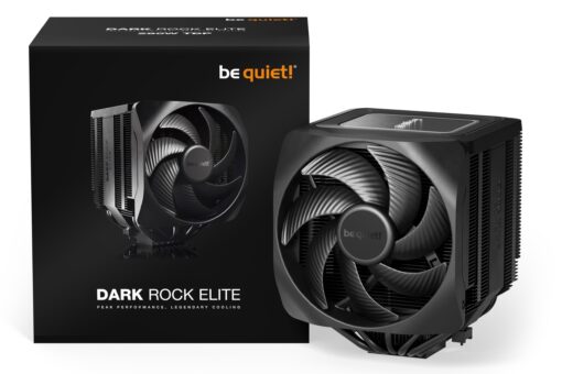 be quiet! Dark Rock Elite Air CPU Cooler | 2X Silent Wings 135mm PWM Fans | Speed Switch with 2 Modes | High-Performance Heat Pipes | Front Fan Rail System | Enhanced RAM Compatibility | BK037 - Image 3
