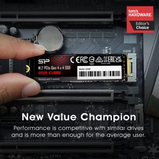 Silicon Power 4TB UD90 NVMe 4.0 Gen4 PCIe M.2 SSD R/W up to 5,000/4,500 MB/s (SP04KGBP44UD9005) - Image 2