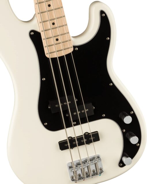Squier Affinity Series Precision Bass, Olympic White, Maple Fingerboard - Image 7